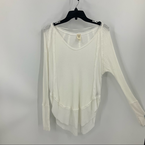 Free People Tops - We the free by free people ivory long sleeve Catalina tunic XS